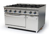 Cuisinière modulaire à gaz Mundigas M-1600/6H série 900 avec four et armoire à gaz ***